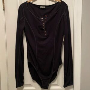 Newer tags, ladies, Free People, bodysuit and size large
